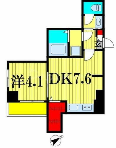 ステイビルＩＩ 6階 1DK 賃貸物件詳細