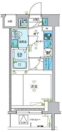 神奈川県川崎市高津区梶ケ谷１丁目 梶が谷駅 1K マンション 賃貸物件詳細