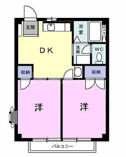 埼玉県さいたま市見沼区大字中川 2DK アパート 賃貸物件詳細