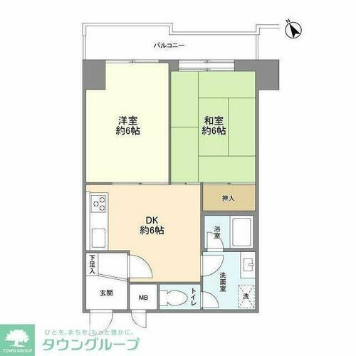 ライオンズプラザ花小金井 5階 2DK 賃貸物件詳細