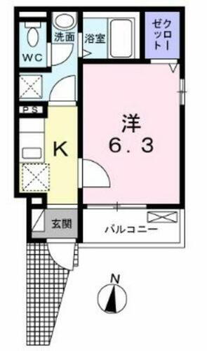 東京都杉並区井草１丁目 下井草駅 1K アパート 賃貸物件詳細