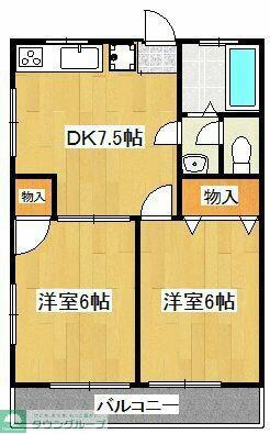 東京都府中市小柳町２丁目 多磨霊園駅 2DK マンション 賃貸物件詳細