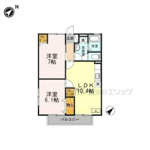 大阪府寝屋川市葛原２丁目 賃貸アパート