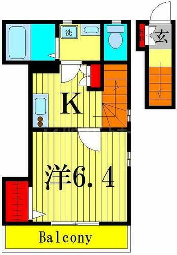 東京都葛飾区新宿２丁目 亀有駅 1K アパート 賃貸物件詳細