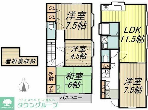 東京都小金井市緑町４丁目 東小金井駅 4LDK 一戸建て 賃貸物件詳細