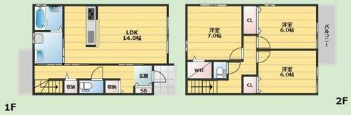大阪府豊中市上野西３丁目 少路駅 3LDK 一戸建て 賃貸物件詳細