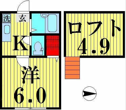 東京都足立区西新井３丁目 竹ノ塚駅 1K アパート 賃貸物件詳細