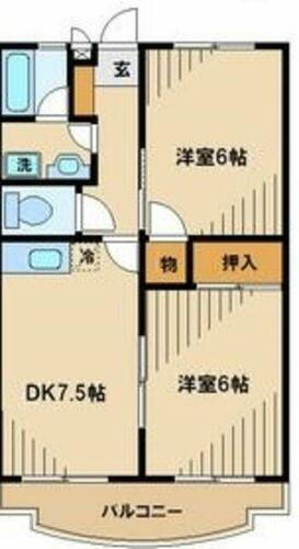 東京都日野市南平３丁目 高幡不動駅 2DK マンション 賃貸物件詳細