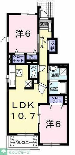 東京都西多摩郡日の出町大字平井 武蔵引田駅 2LDK アパート 賃貸物件詳細
