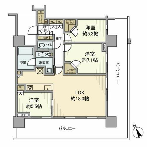 プラウドタワー大泉学園 22階 3LDK 賃貸物件詳細