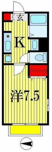 千葉県船橋市東船橋１丁目 東船橋駅 1K アパート 賃貸物件詳細