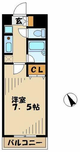 東京都八王子市東中野 中央大学・明星大学駅 1K マンション 賃貸物件詳細