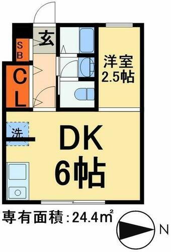 千葉県千葉市花見川区幕張町５丁目 幕張駅 1DK アパート 賃貸物件詳細