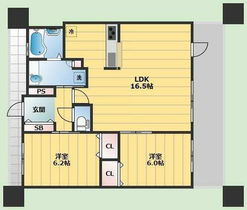 大阪府豊中市庄内東町１丁目 庄内駅 2LDK マンション 賃貸物件詳細