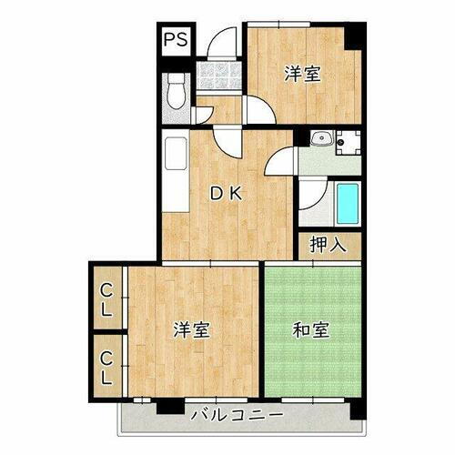 大阪府松原市田井城５丁目 布忍駅 3DK マンション 賃貸物件詳細