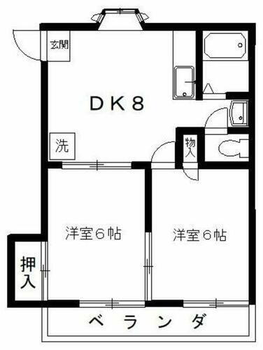 東京都江戸川区中葛西６丁目 西葛西駅 2DK アパート 賃貸物件詳細
