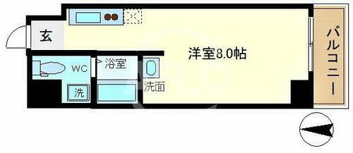大阪府大阪市中央区上町１丁目 谷町六丁目駅 ワンルーム マンション 賃貸物件詳細