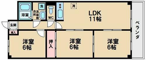 大阪府大阪市東住吉区桑津２丁目 天王寺駅 3LDK マンション 賃貸物件詳細