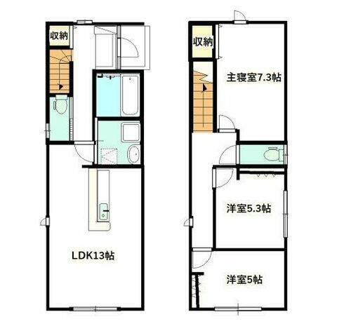 富山県富山市鹿島町１丁目 安野屋駅 3LDK 一戸建て 賃貸物件詳細