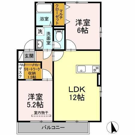 コーエイラポール日吉壱番館 1階 2SLDK 賃貸物件詳細
