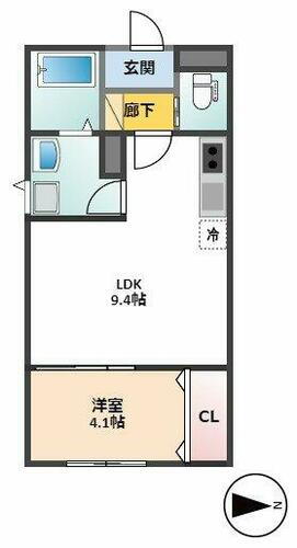 スペース・ラルジュ御幸 2階 1LDK 賃貸物件詳細