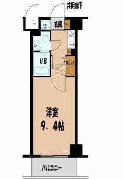 クリエート大楠 8階 1K 賃貸物件詳細