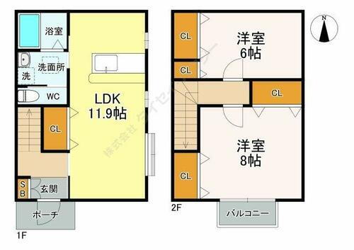 宮城県仙台市宮城野区岩切 岩切駅 2LDK アパート 賃貸物件詳細