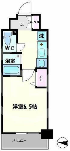 エスリード同心第５ 9階 1K 賃貸物件詳細