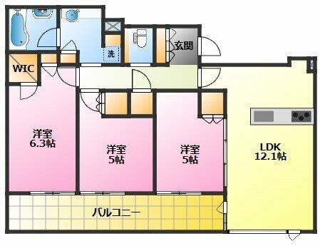 神奈川県川崎市中原区市ノ坪 武蔵小杉駅 3LDK マンション 賃貸物件詳細