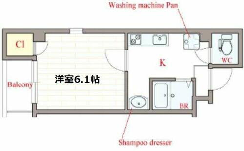 大阪府大阪市西区北堀江３丁目 西長堀駅 1K マンション 賃貸物件詳細