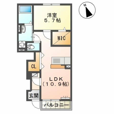 佐賀県鳥栖市弥生が丘２丁目 弥生が丘駅 1LDK アパート 賃貸物件詳細