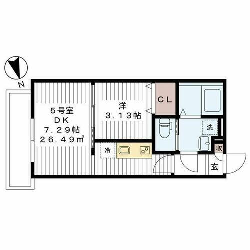 千葉県船橋市前原西１丁目 津田沼駅 1DK アパート 賃貸物件詳細