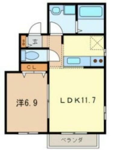 ミルクリーク飯塚 2階 1LDK 賃貸物件詳細