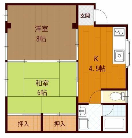 茨城県かすみがうら市下稲吉 神立駅 1K アパート 賃貸物件詳細