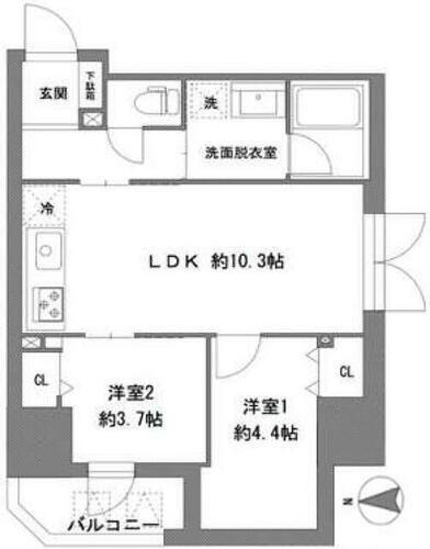 ラ・ヴィータ東上野 5階 2LDK 賃貸物件詳細