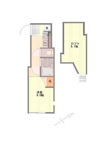 神奈川県川崎市多摩区枡形５丁目 向ヶ丘遊園駅 1K アパート 賃貸物件詳細
