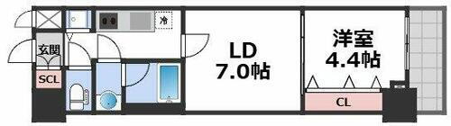 スプランディッド上本町ＷＥＳＴⅡ 12階 2K 賃貸物件詳細