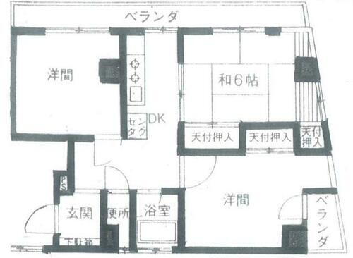不二ビル 4階 3DK 賃貸物件詳細