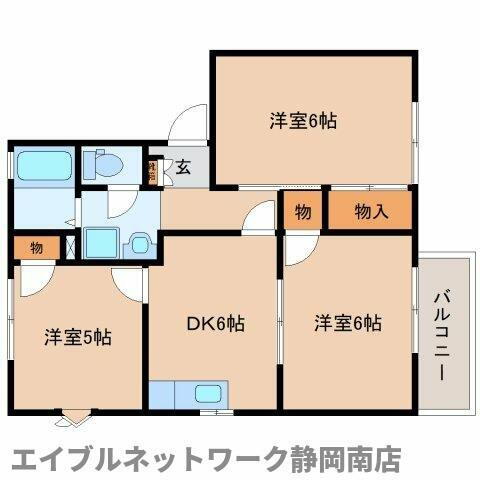 静岡県静岡市駿河区寿町 静岡駅 3DK アパート 賃貸物件詳細