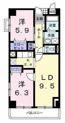 神奈川県川崎市宮前区菅生５丁目 溝の口駅 2LDK マンション 賃貸物件詳細