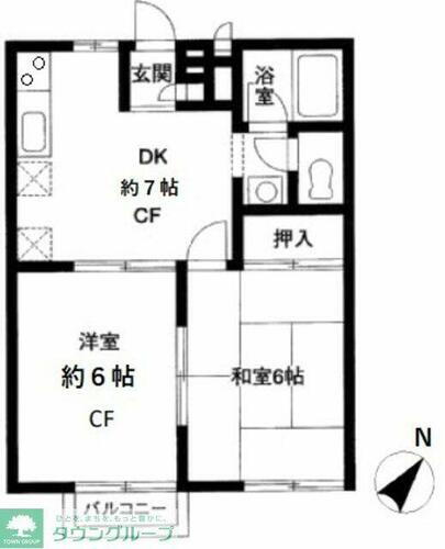 埼玉県さいたま市緑区太田窪１丁目 浦和駅 2DK アパート 賃貸物件詳細