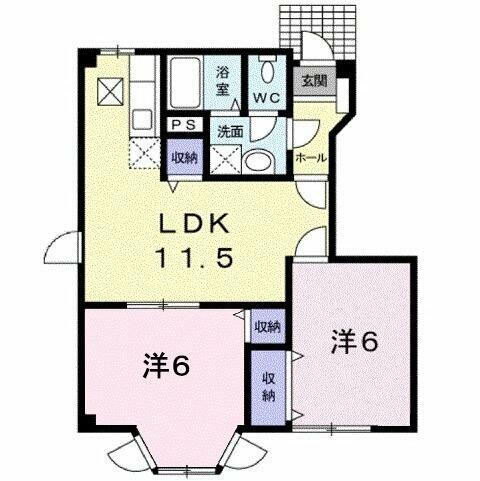 広島県福山市瀬戸町大字地頭分 備後赤坂駅 2LDK アパート 賃貸物件詳細