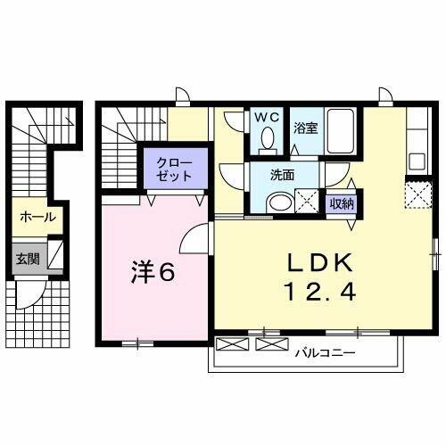 広島県福山市手城町４丁目 東福山駅 1LDK アパート 賃貸物件詳細