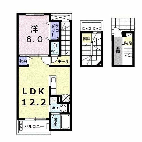 広島県福山市山手町５丁目 備後本庄駅 1LDK アパート 賃貸物件詳細
