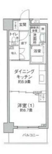 ステイブル協和 6階 1DK 賃貸物件詳細