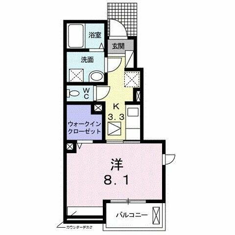 広島県福山市高西町３丁目 東尾道駅 1K アパート 賃貸物件詳細