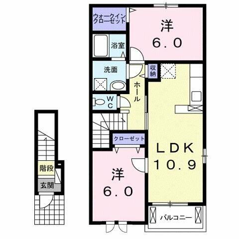 広島県福山市新市町大字戸手 戸手駅 2LDK アパート 賃貸物件詳細
