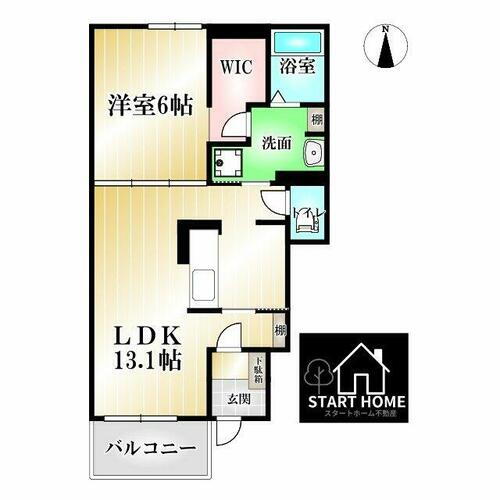 プリームスＢ 1階 1LDK 賃貸物件詳細