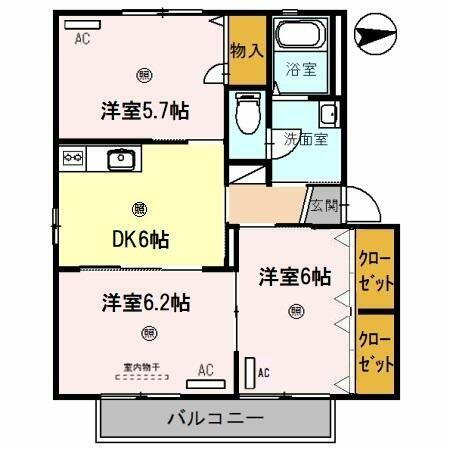 和歌山県和歌山市松島 和歌山駅 3DK アパート 賃貸物件詳細