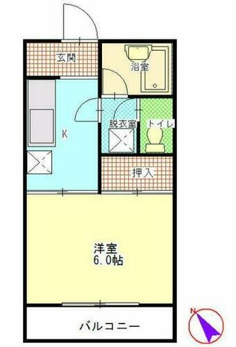 神奈川県横浜市緑区いぶき野 長津田駅 1K アパート 賃貸物件詳細